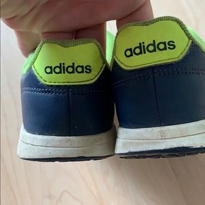 Adidas blue and green sneakers